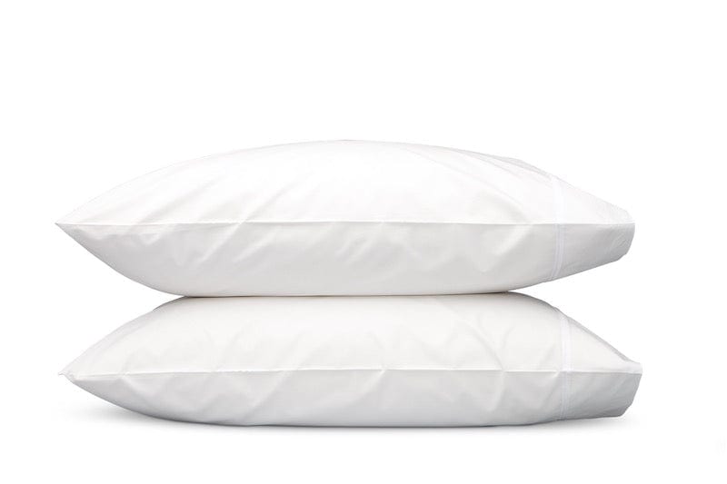Matouk Pillowcase - Gatsby Bedding in Bone at Fig Linens and Home