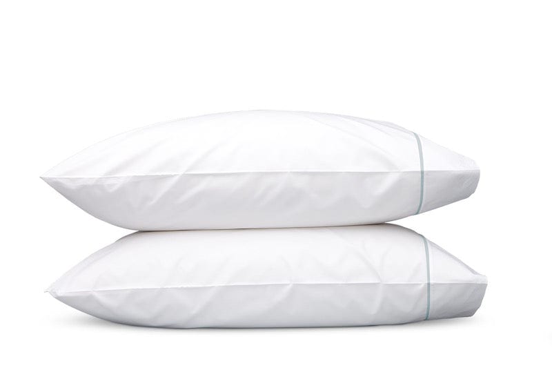 Matouk Pillowcase - Gatsby Bedding in Pool at Fig Linens and Home