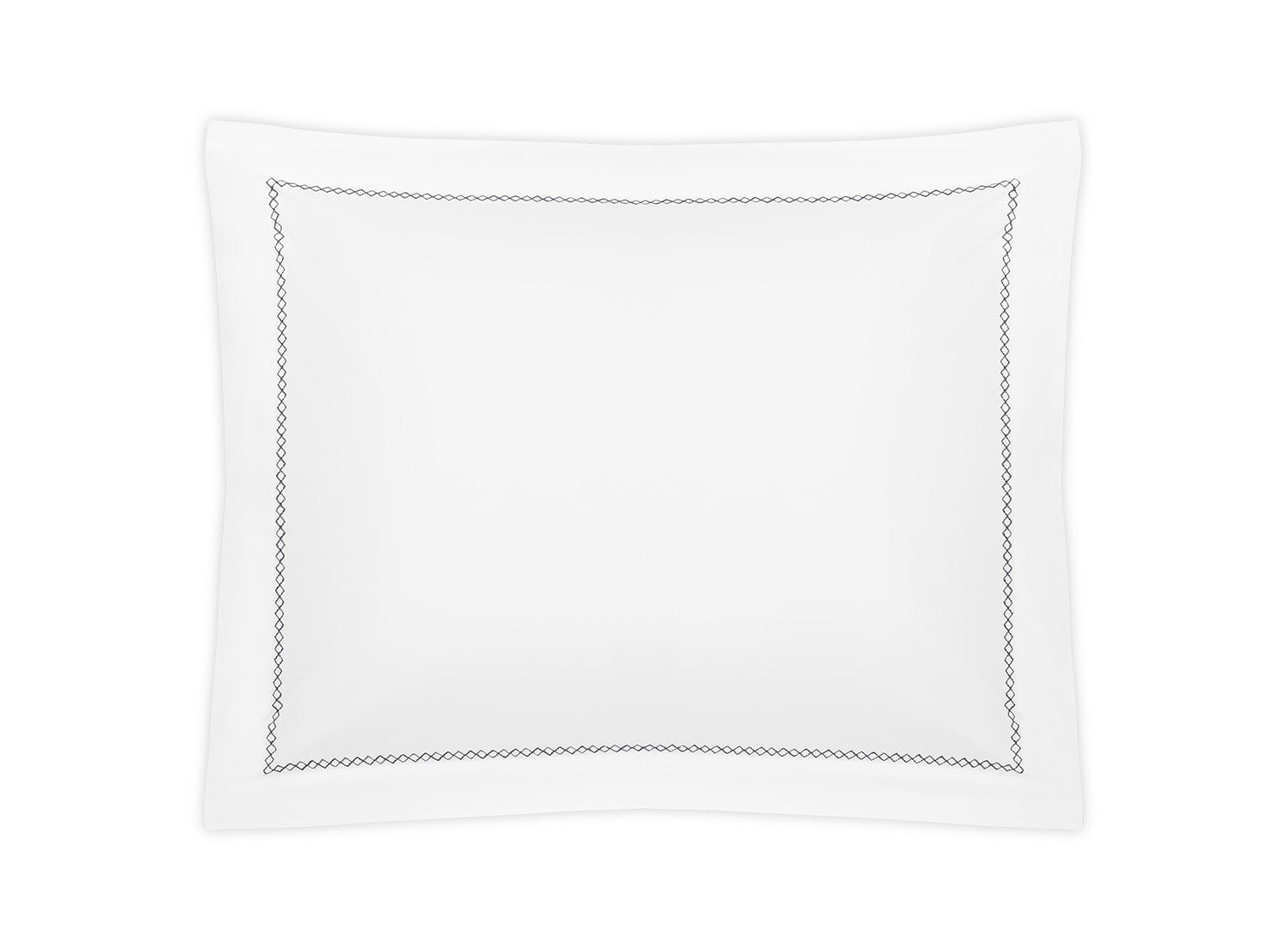 Matouk Hatch Platinum Pillow Sham | Fig Linens