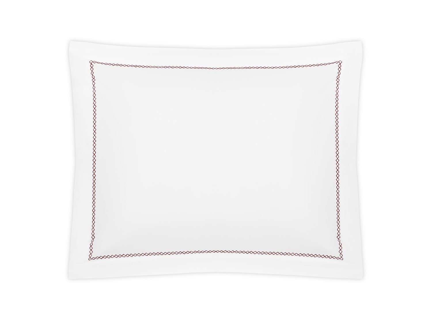 Matouk Hatch Redberry Pillow Sham | Fig Linens