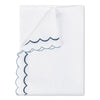 India Diamond Pique Hazy Blue Coverlets | Matouk Matelasse at Fig Linens and Home