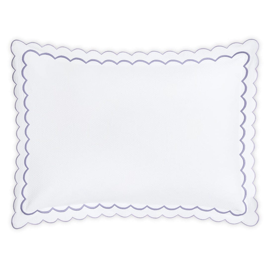 India Diamond Pique Lilac Pillow Sham | Matouk Matelasse at Fig Linens and Home