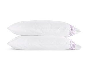 Matouk Liana Lavender Pillowcases | Fig Linens