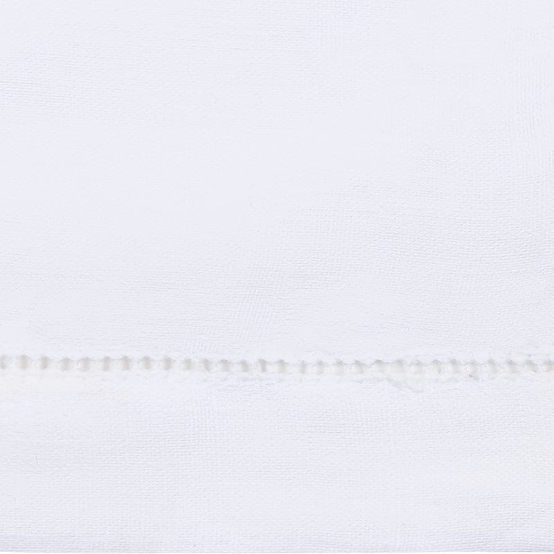 Roman Hemstitch - Matouk Swatch - White - 100% Linen Bedding