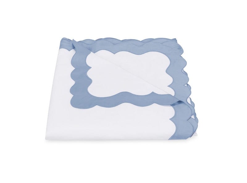 Matouk Lorelei Hazy Blue Duvet Cover | Fig Linens and Home