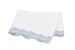 Matouk Lorelei Blue Flat Sheet | Fig Linens and Home