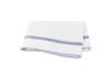 Matouk Louise Hazy Blue Flat Sheet | Giza Percale Cotton at Fig Linens