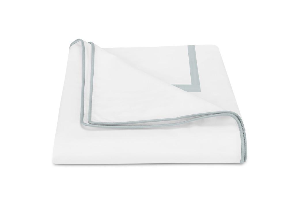 Matouk Louise Pool Duvet Cover | Giza Percale Cotton at Fig Linens