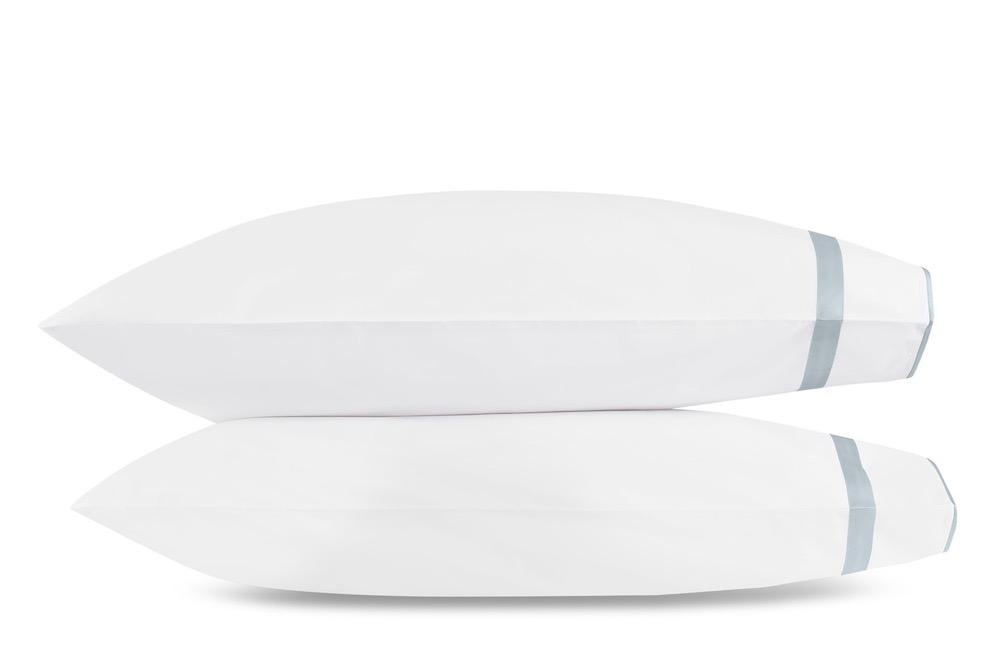 Matouk Louise Pool Pillowcases | Giza Percale Cotton at Fig Linens