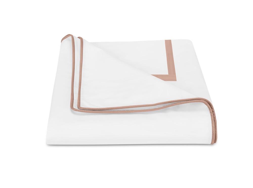 Matouk Louise Shell Duvet Cover | Giza Percale Cotton at Fig Linens
