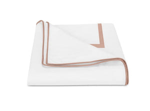 Matouk Louise Shell Duvet Cover | Giza Percale Cotton at Fig Linens