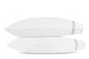 Matouk Louise Silver Pillowcases | Giza Percale Cotton at Fig Linens