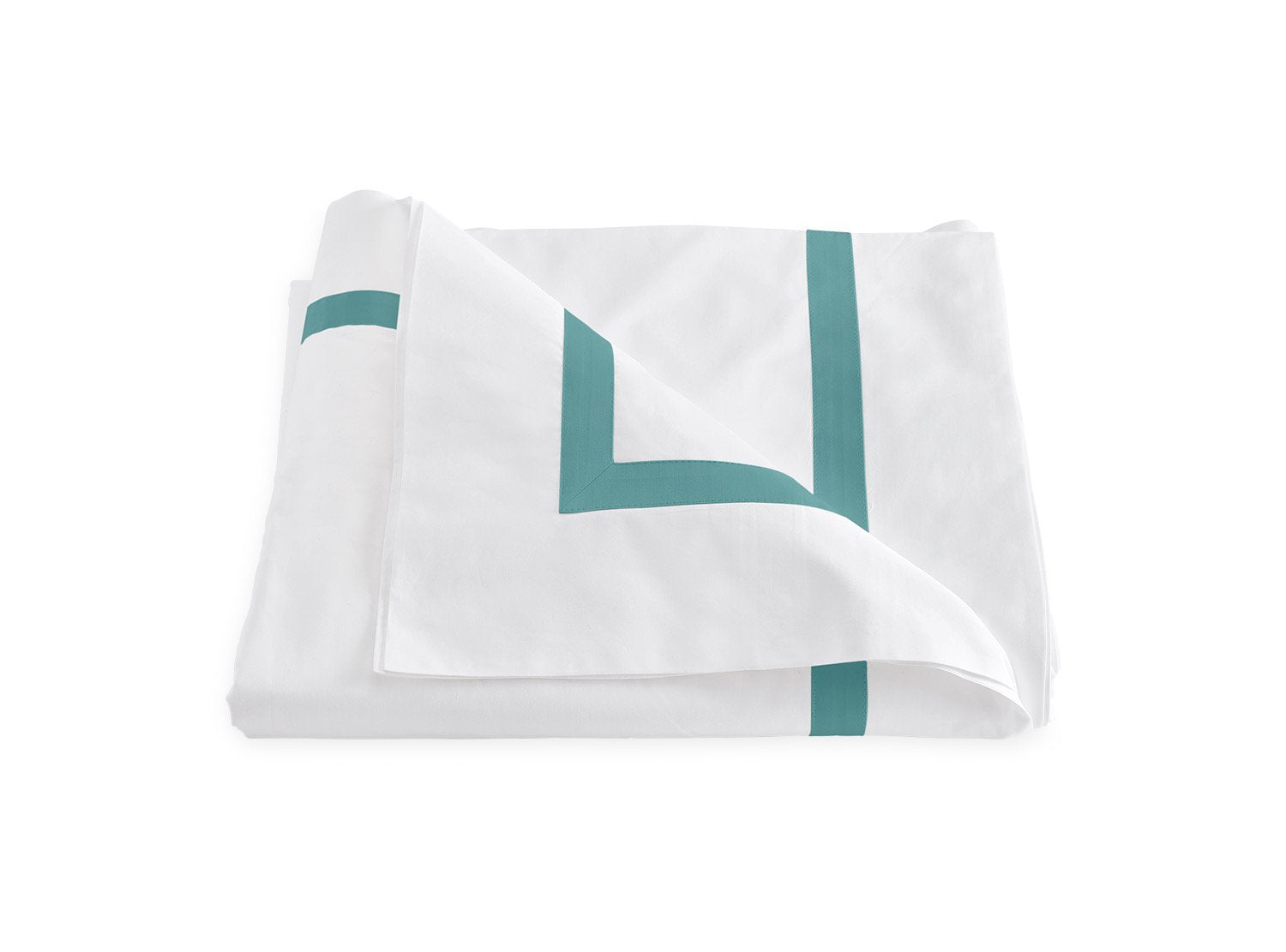 Lowell Aquamarine Duvet Cover by Matouk | Fig Linens and Home