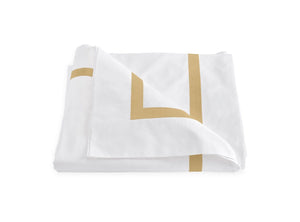 Matouk Lowell Honey Duvet Cover - Percale - Fig Linens and Home
