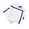 Lowell Formal Napkins by Matouk - Steel Blue Linen Napkin