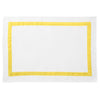 Matouk Lowell Canary Yellow Placemat - Matouk Table Linens at Fig Linens and Home