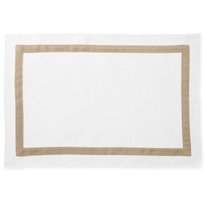 Matouk Lowell Champagne Placemat - Matouk Table Linens at Fig Linens and Home