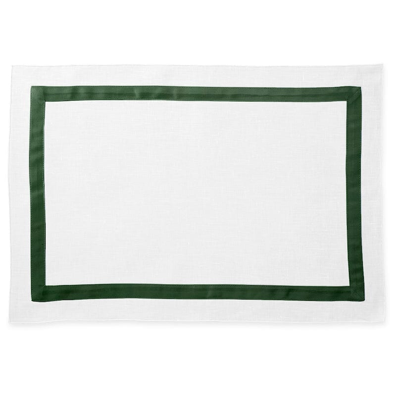 Matouk Lowell Green Placemat - Matouk Table Linens at Fig Linens and Home