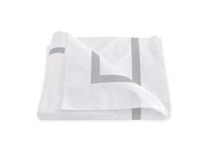 Lowell Silver Duvet Cover | Matouk Bedding at Fig Linens