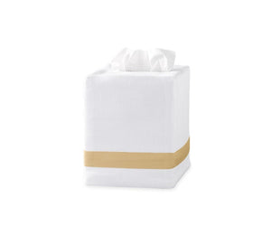 Lowell Tissue Cover in Honey | Matouk at Fig Linens