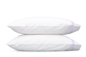 Lowell Violet Pillowcase | Matouk at Fig Linens