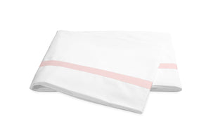 Lowell Pink Flat Sheet | Matouk Percale Bedding at Fig Linens