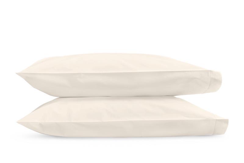 Matouk Luca Satin Stitch Pillowcases in Ivory