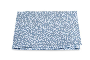 Margot Hazy Blue Reverse Fitted Sheet | Matouk at Fig Linens