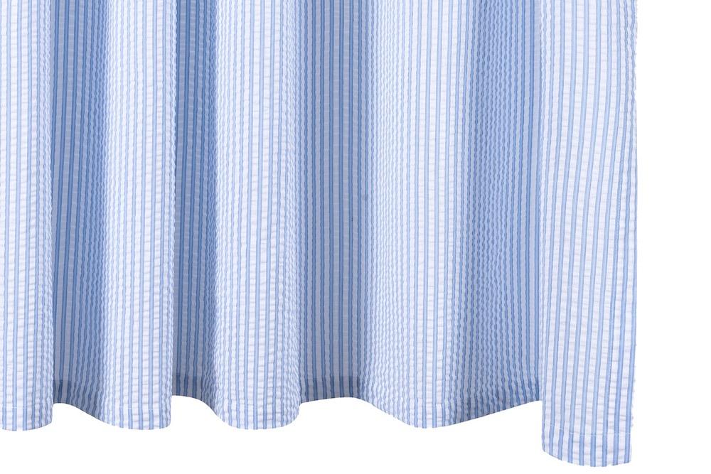 Matteo Azure Shower Curtain | Matouk at Fig Linens