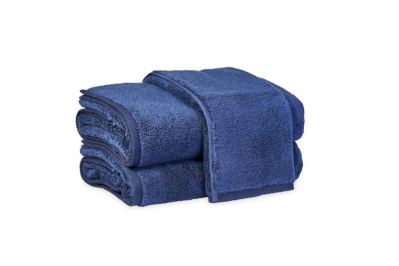 Matouk Milagro Towels in Navy | Fig Linens