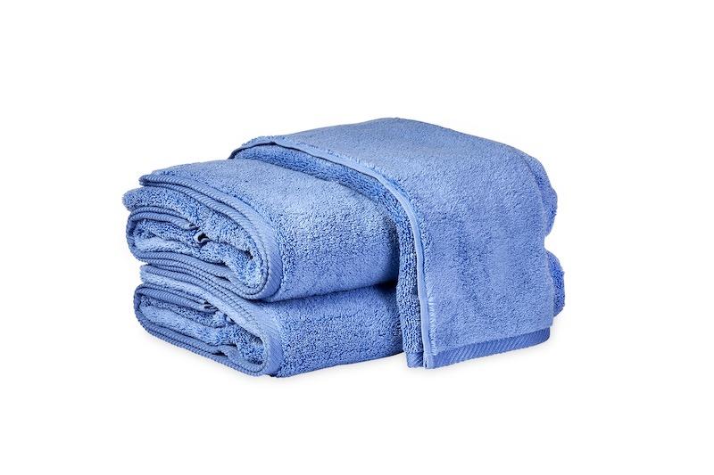 Matouk Milagro Bath Towels and Mats - Peacock