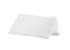 Milano Hemstitch White Flat Sheet | Matouk Percale at Fig Linens