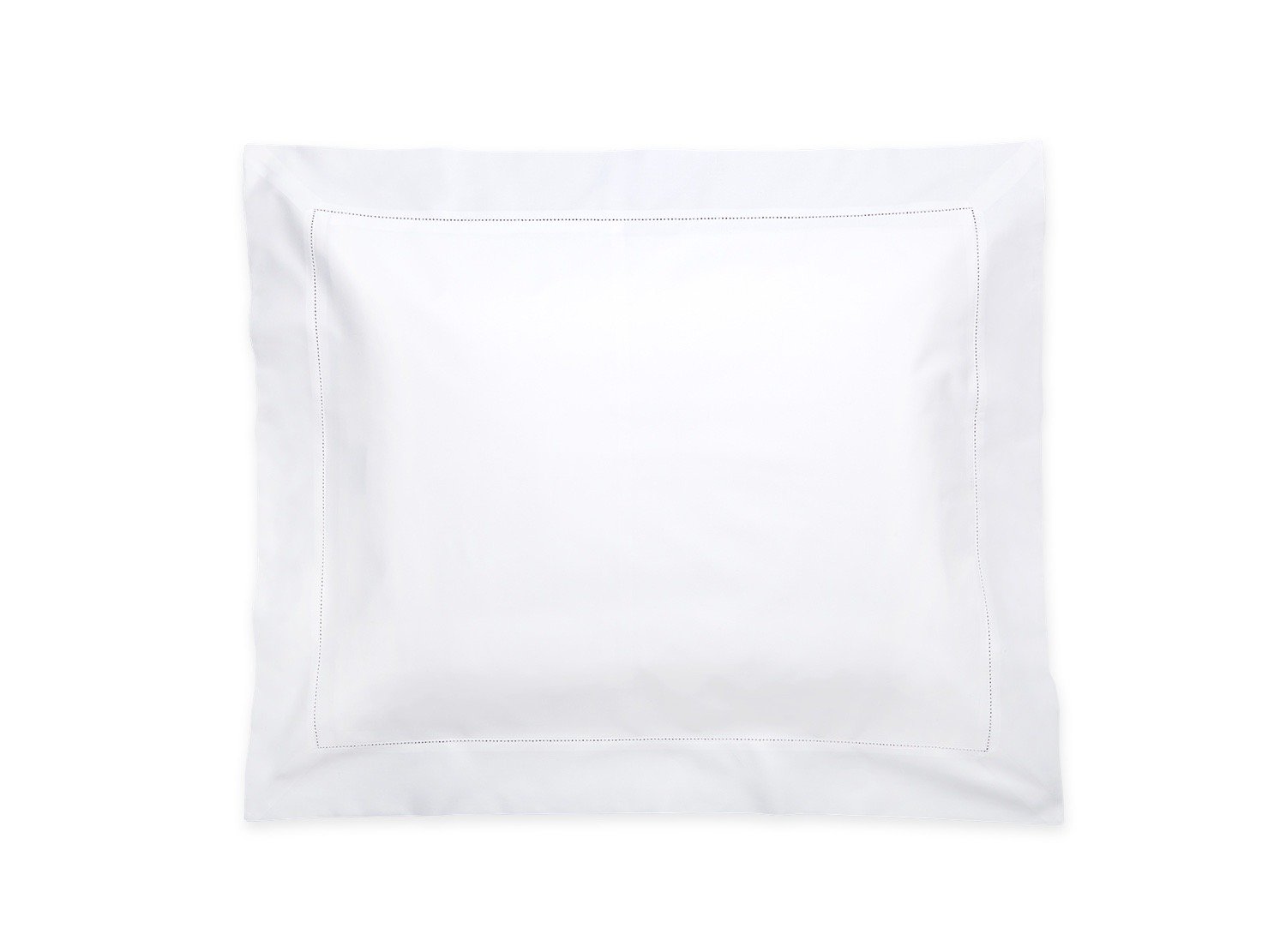 Milano Hemstitch White Pillow Sham | Matouk Percale at Fig Linens