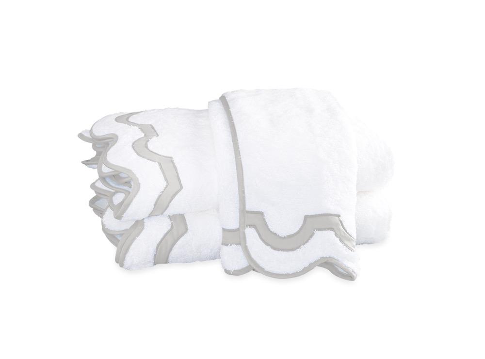 Mirasol Silver Bath Towels | Matouk at Fig Linens and Home