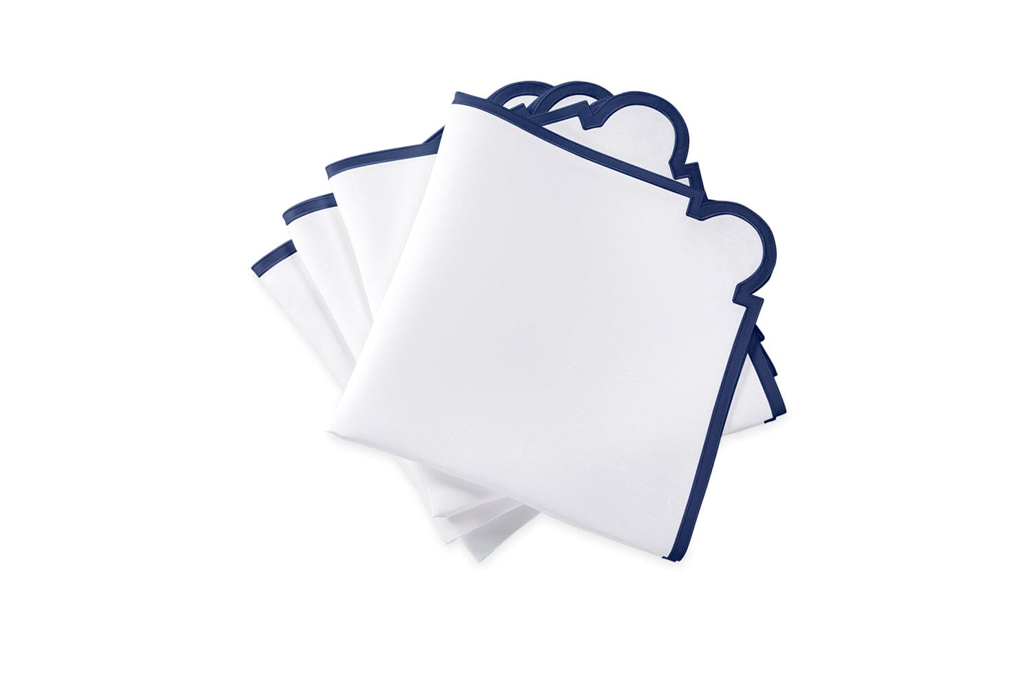 Matouk Mirasol Napkins in Navy Blue | Fig Linens and Home
