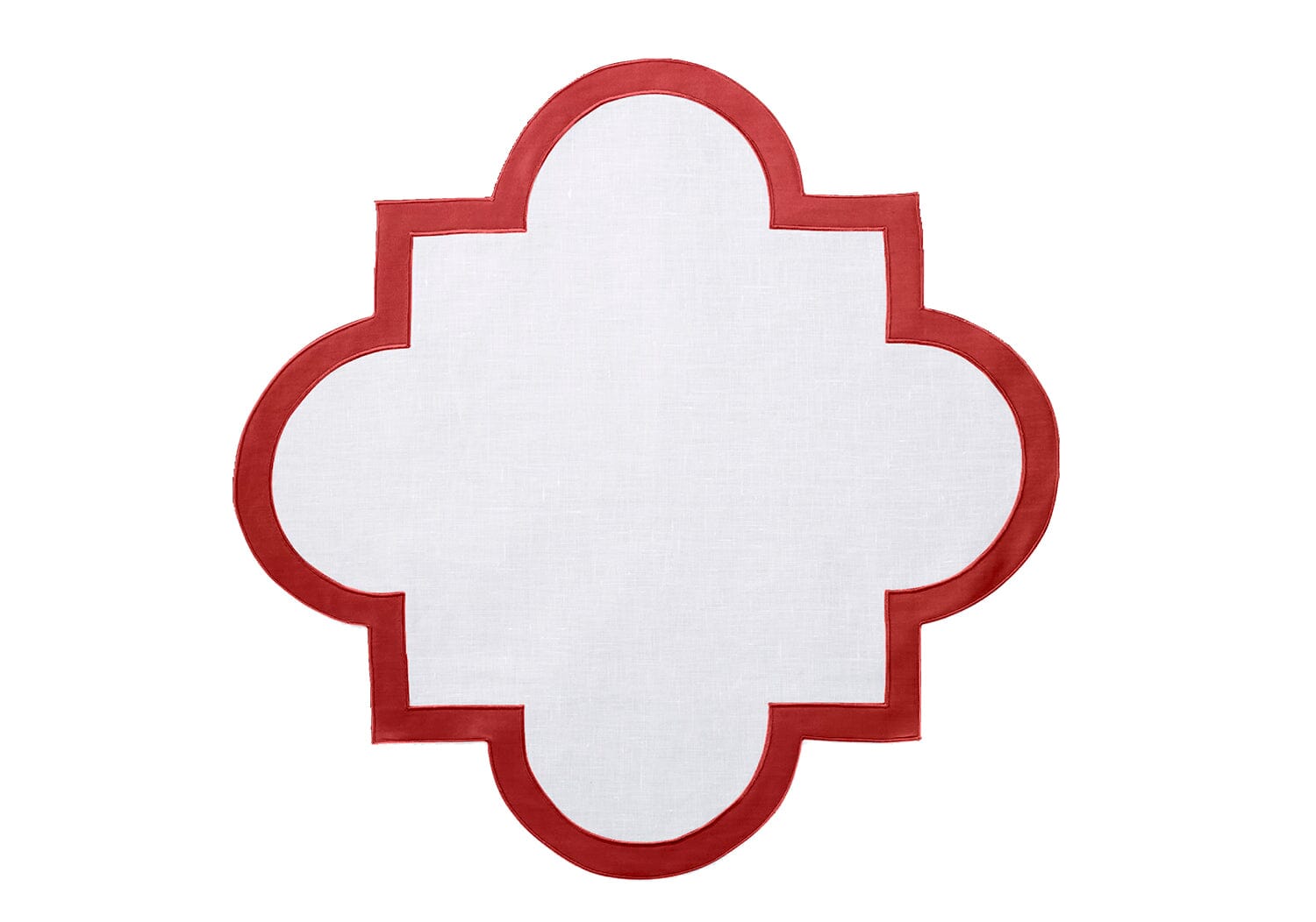 Matouk Mirasol Placemats in Scarlet | Fig Linens