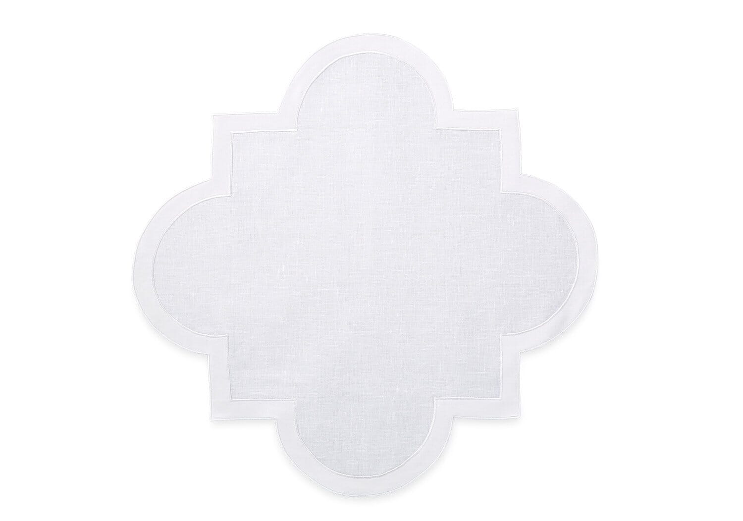 Matouk Mirasol Placemats in White | Fig Linens