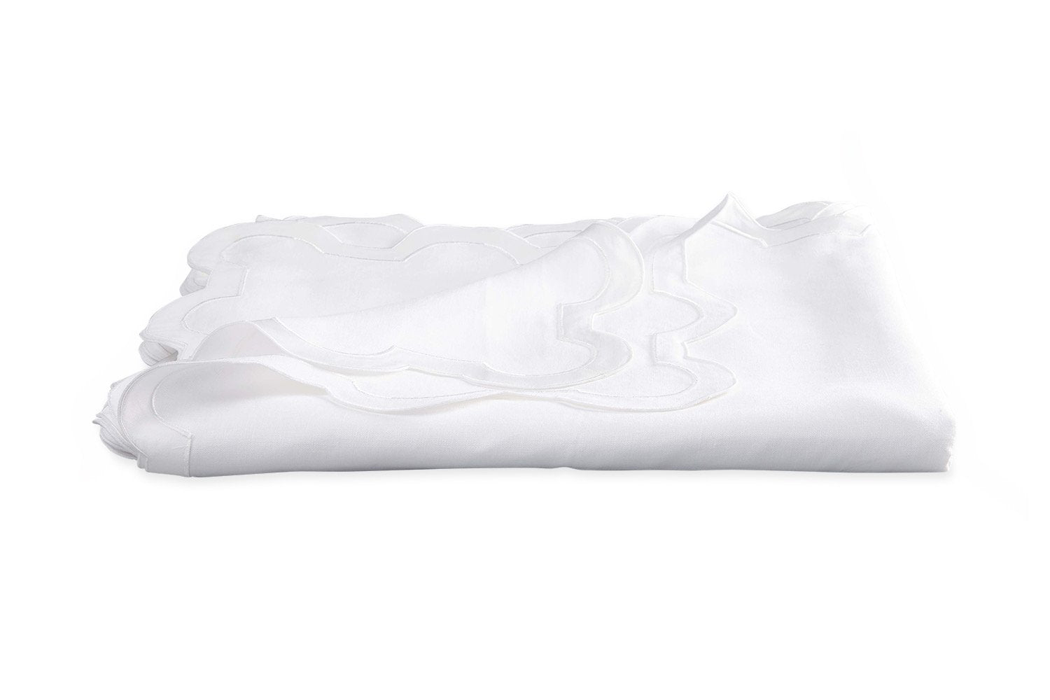 Matouk Mirasol Tablecloth in White | Fig Linens
