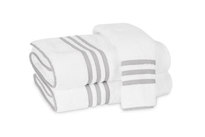 Matouk Newport Bath Towels in Sterling | Fig Linens