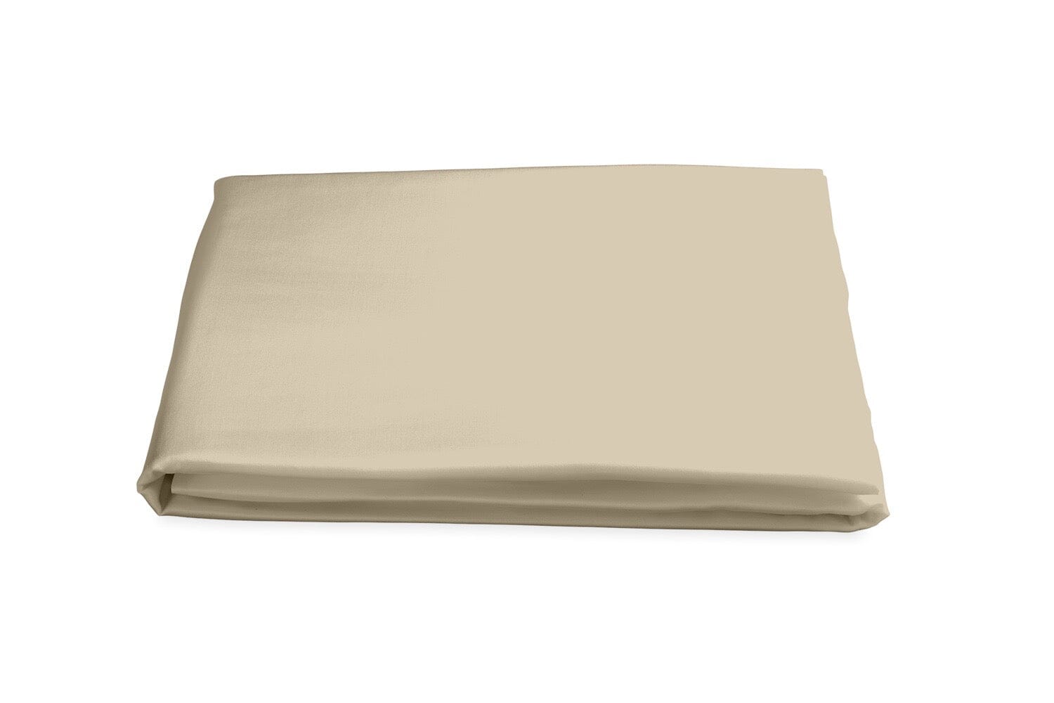 Matouk King Fitted Sheet - Nocturne Sateen Champagne Bedding at Fig Linens and Home