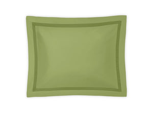 Matouk Nocturne Grass Green Pillow Shams - Fig Linens and Home - Matouk Bedding - Sateen