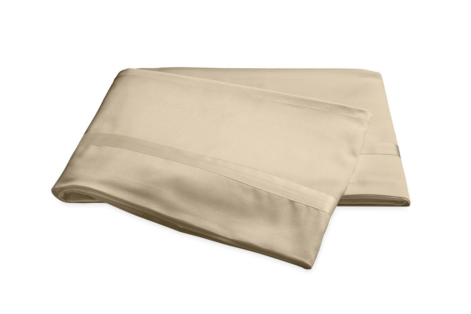 Matouk King Flat Sheet - Nocturne Sateen Champagne Bedding at Fig Linens and Home