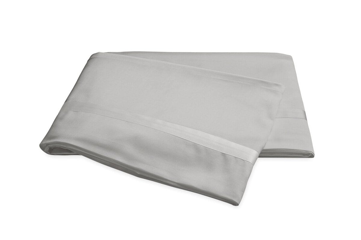 Flat Sheet - Matouk Bedding in Nocturne Silver at Fig Linens and Home