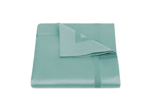 Duvet Cover - Matouk Nocturne Sateen Aquamarine Bedding at Fig Linens and Home