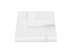 Duvet Cover - Matouk Nocturne Sateen Bedding in White at Fig Linens and Home