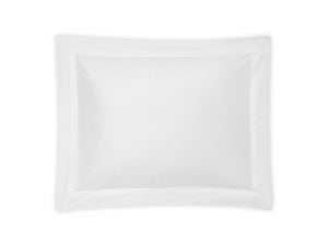 Pillow Sham - Matouk Nocturne Sateen Bedding in White at Fig Linens and Home