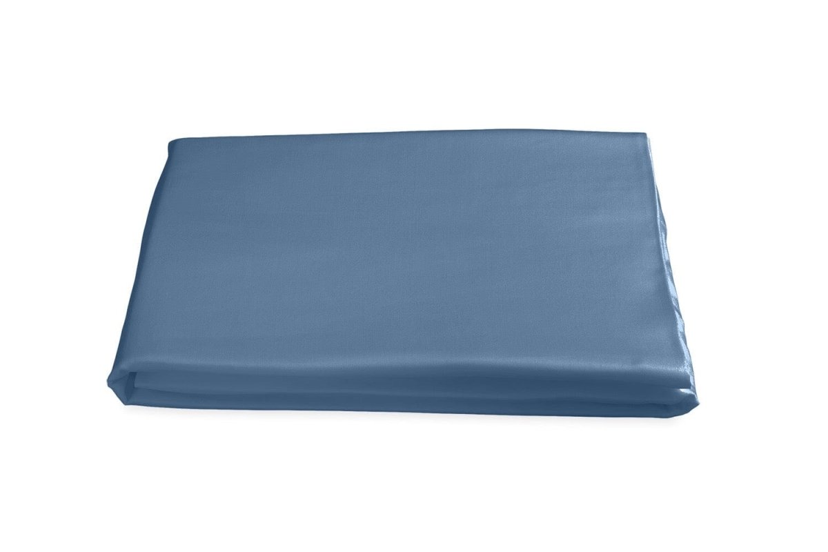 Fitted Sheet in Matouk Nocturne Sea Blue Bedding | Fig Linens and Home
