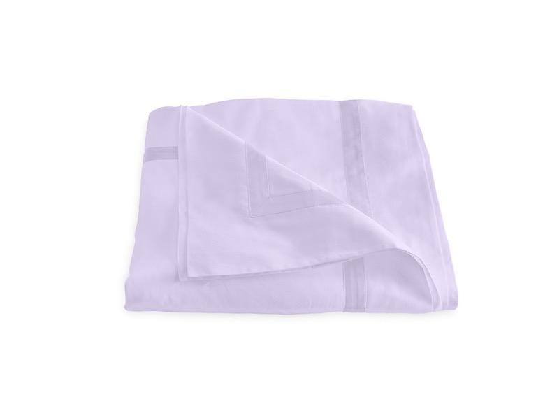 Matouk Nocturne Violet Flat Sheet - Sateen Matouk Lavender Bedding