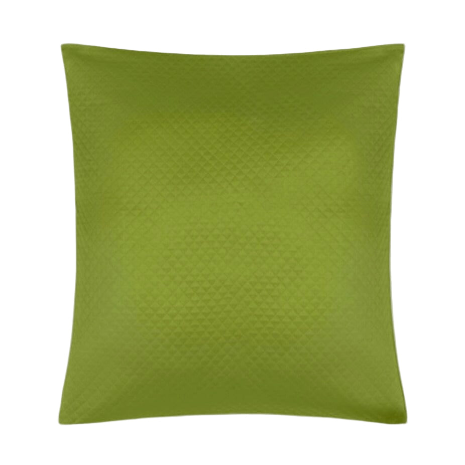 Matouk Petra Grass Green Matelasse Euro Sham | Fig Linens and Home
