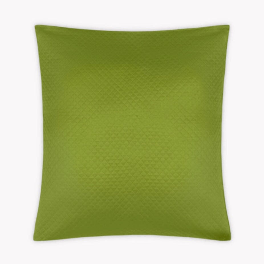 Matouk Petra Grass Green Matelasse Coverlets | Fig Linens and Home